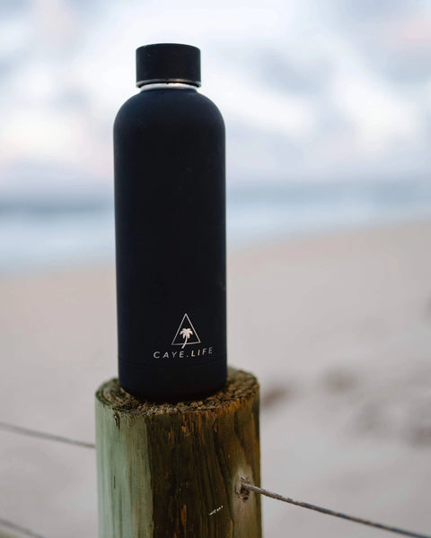 Caye Life | Zanzibar | 750ml Water Bottle | Matte Black