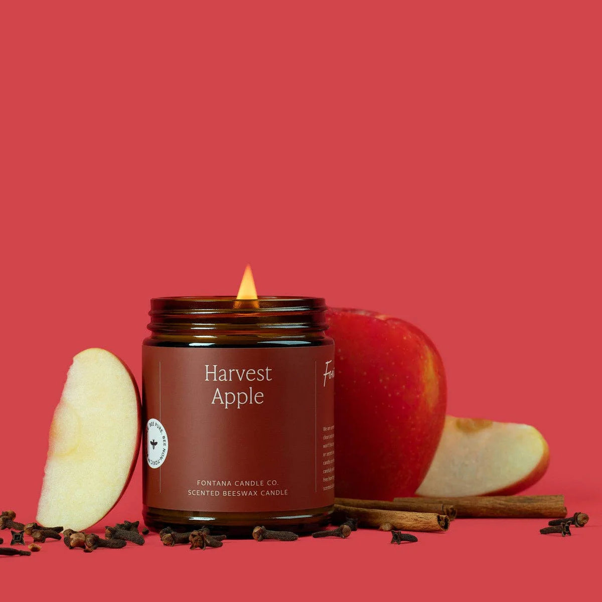 Fontana Candle Co | Harvest Apple | Beeswax & Essential Oil Candle