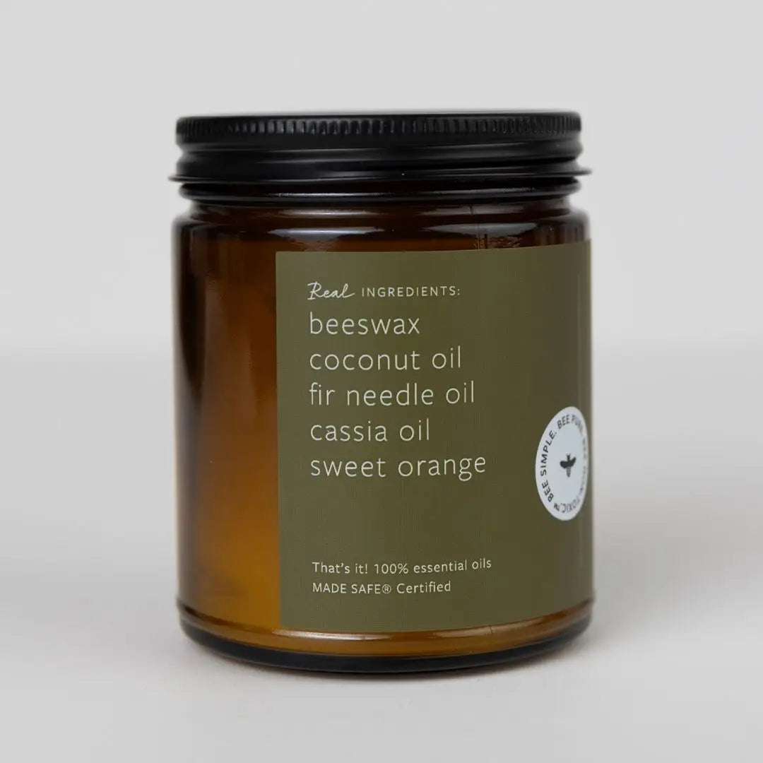 Fontana Candle Co | Citrus Peel & Pine | Beeswax & Essential Oil Candle