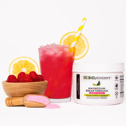 BiOptimizers Magnesium Breakthrough Raspberry Lemonade Drink