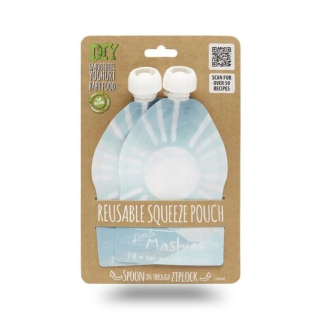 LITTLE MASHIES Reusable Squeeze Pouch Sun (2 x 130ml)