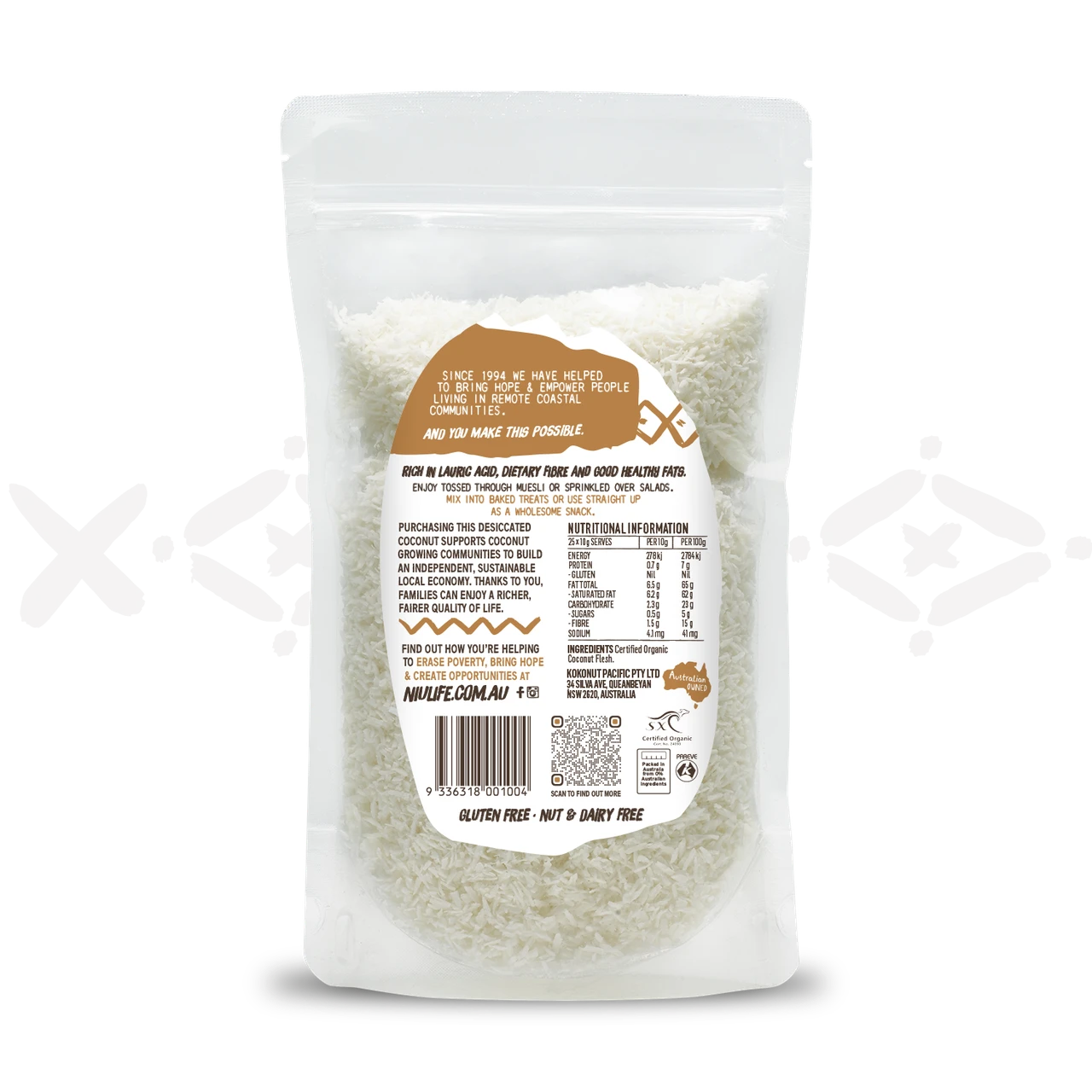 NIULIFE | Desiccated Coconut 250g
