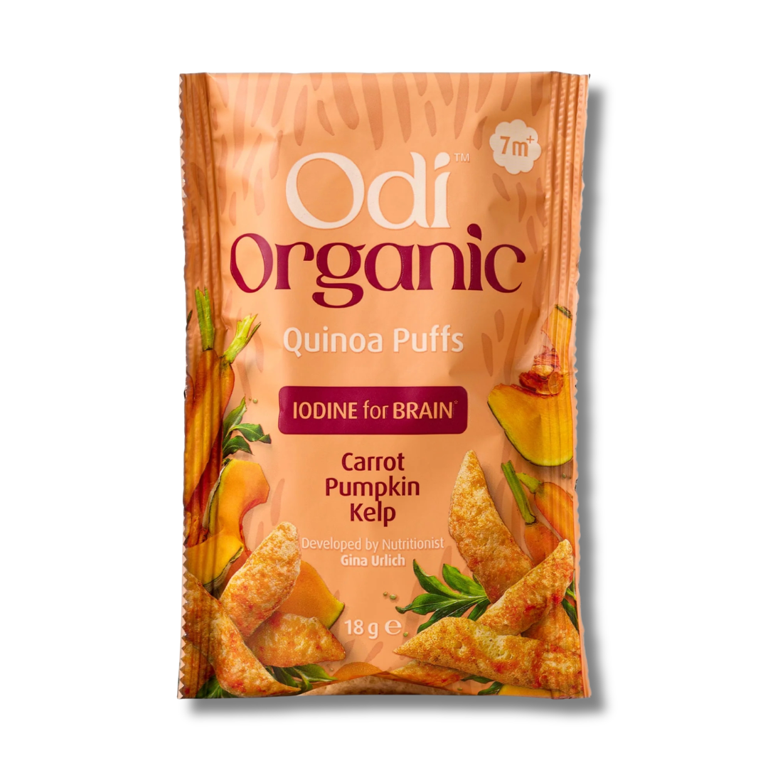 Odi | Organic Quinoa Puffs | Carrot, Pumpkin & Kelp