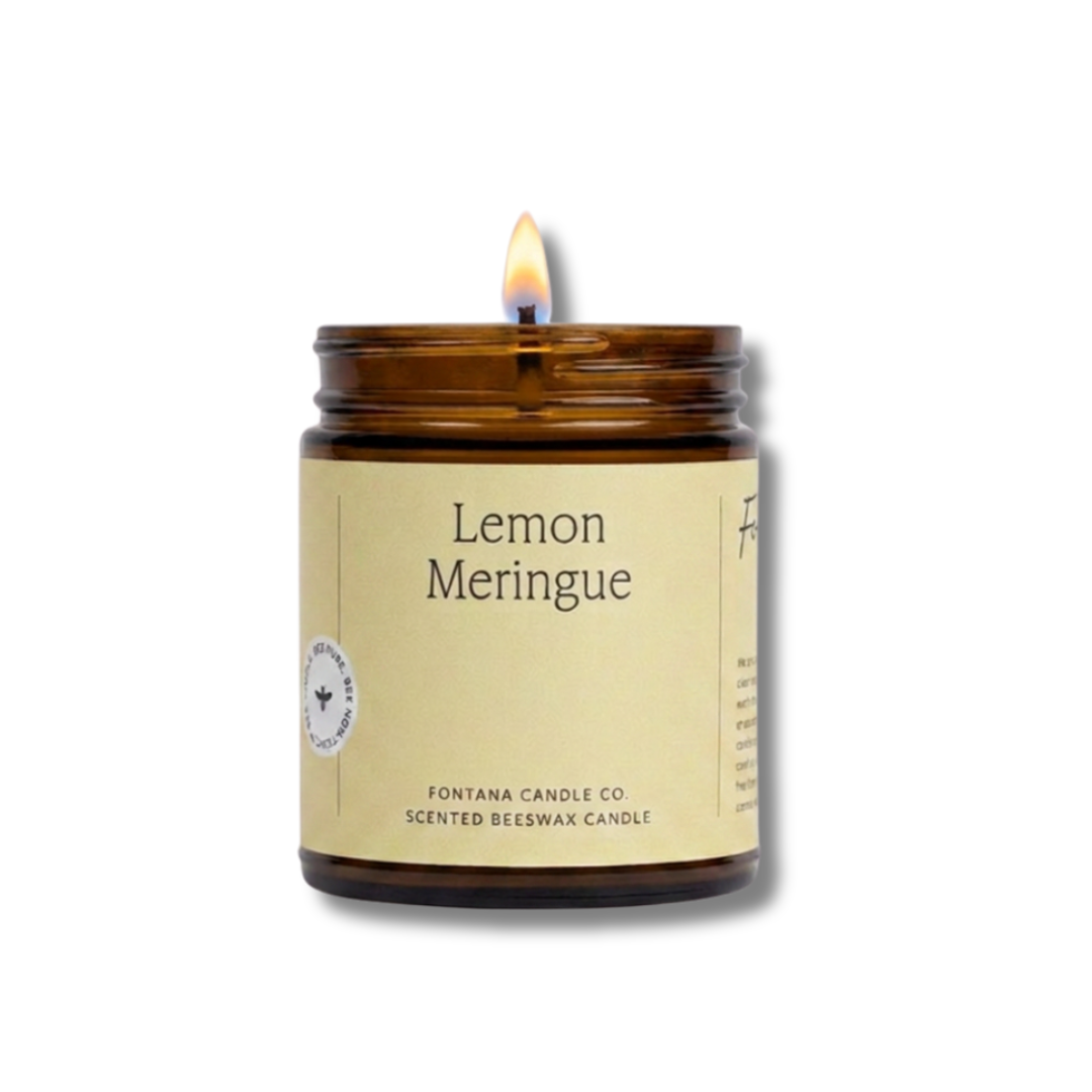 Fontana Candle Co. | Lemon Meringue | Beeswax Wooden Wick Candle