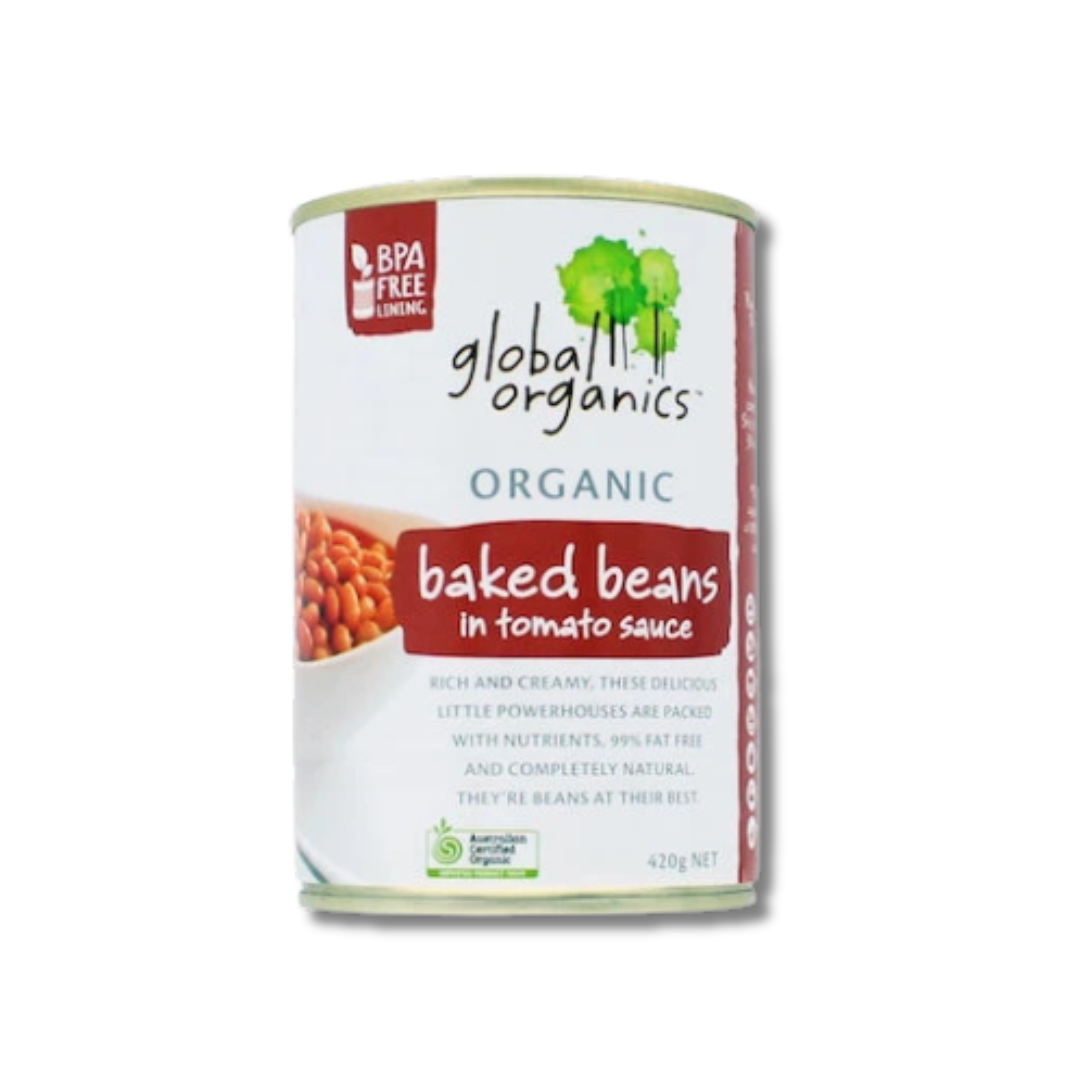 Global Organics | Baked Beans in Tomato Sauce 400g