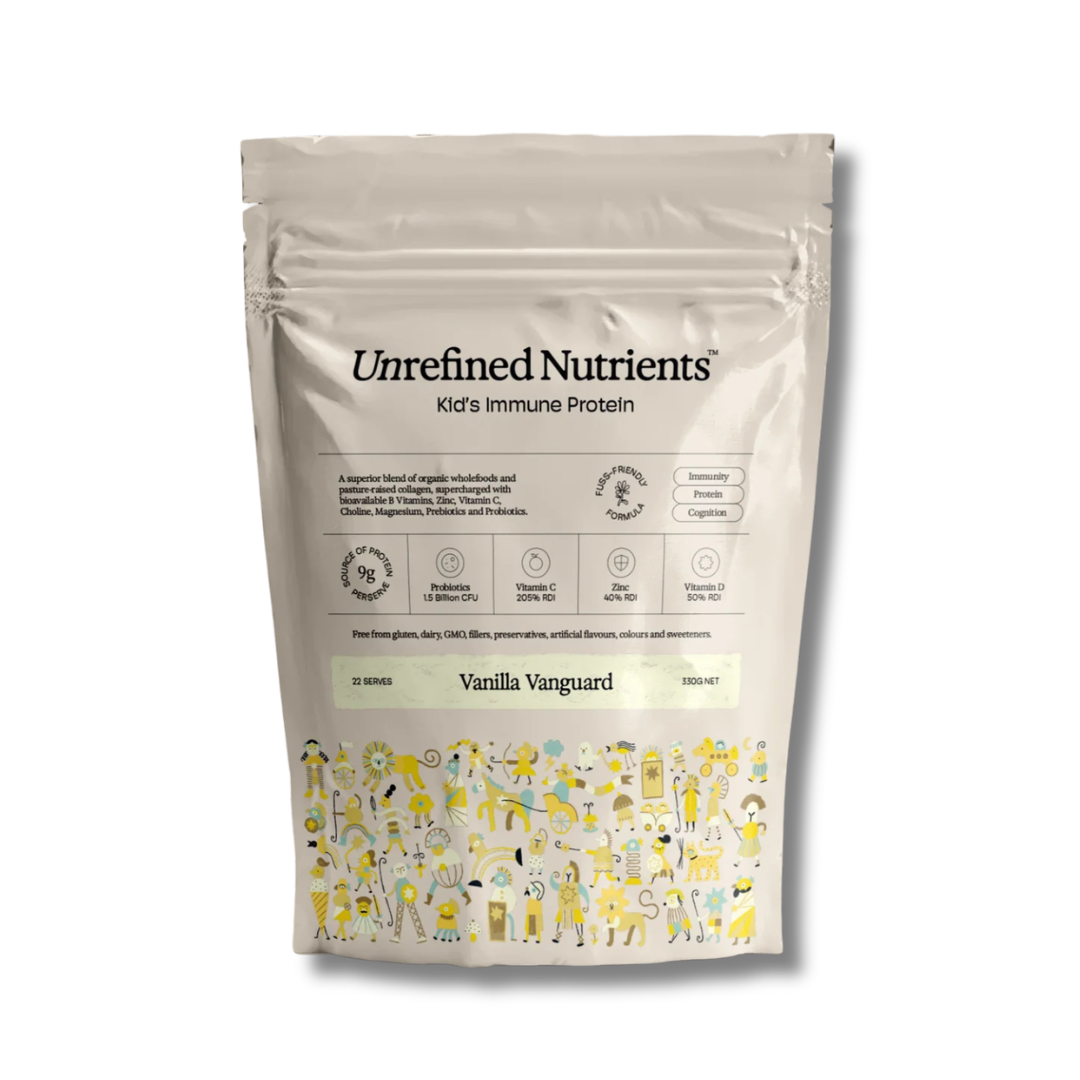 Unrefined Nutrients | Kid's Immune Protein Vanilla Vanguard 330g