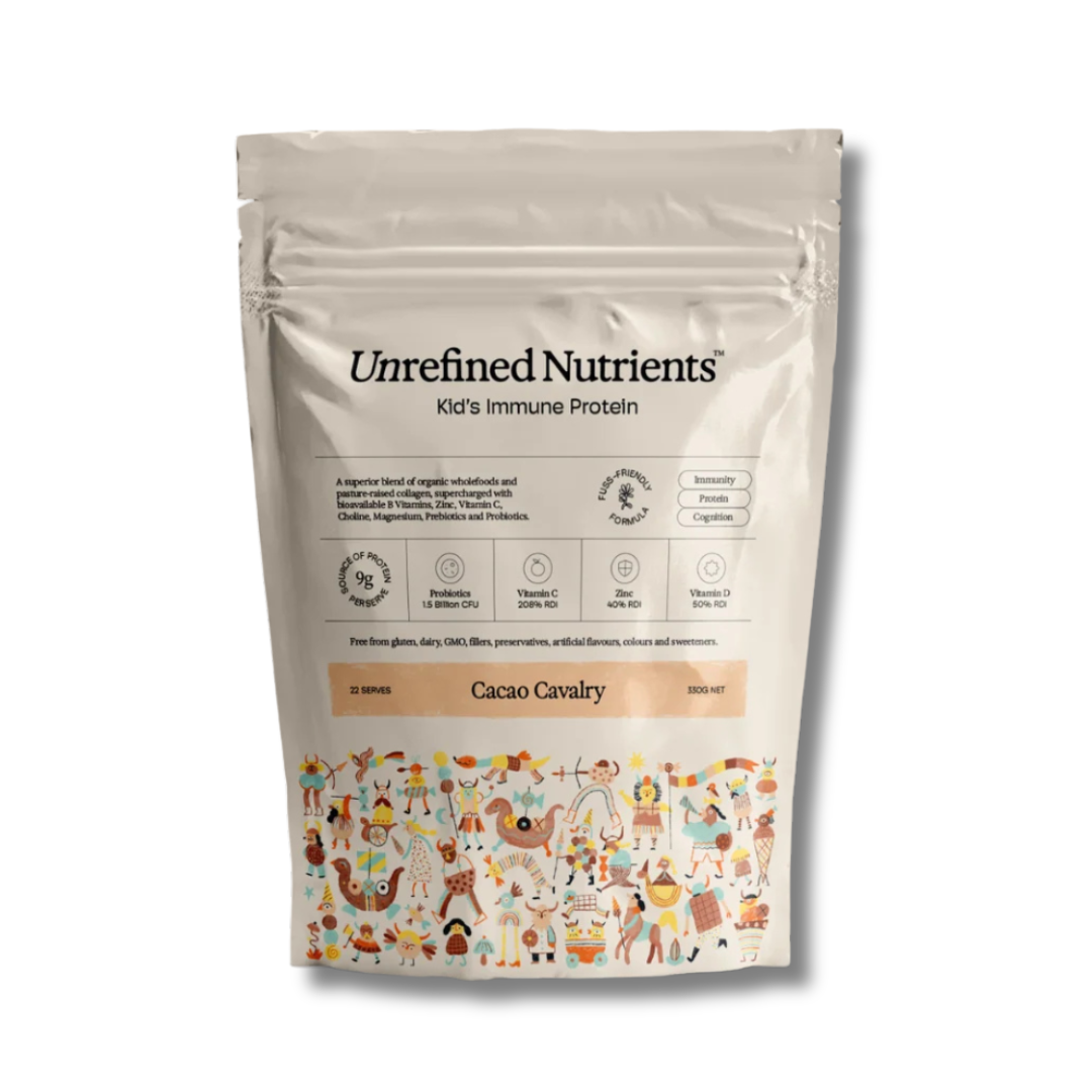 Unrefined Nutrients | Kid's Immune Protein Cacao Cavalry 330g