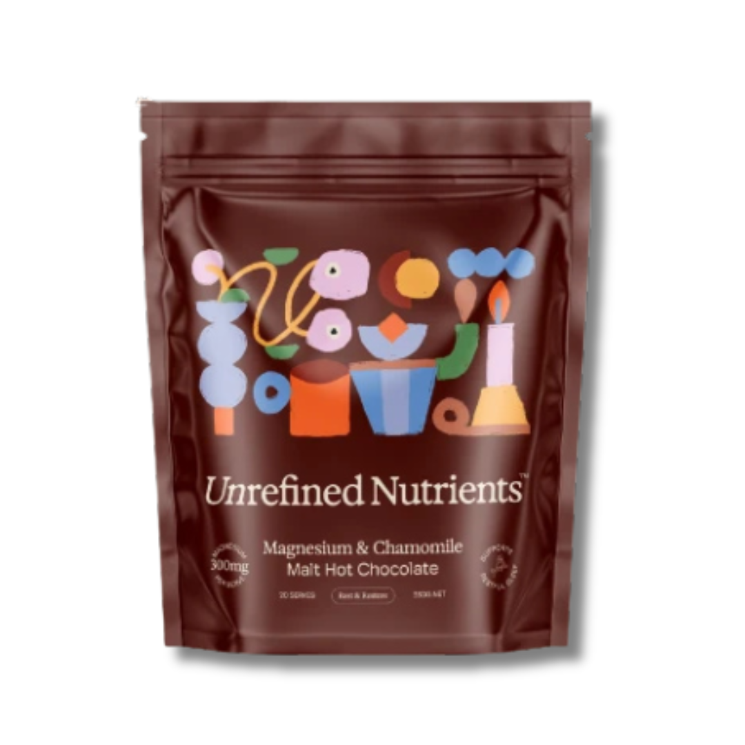 Unrefined Nutrients | Magnesium & Chamomile Malt Hot Chocolate 330g