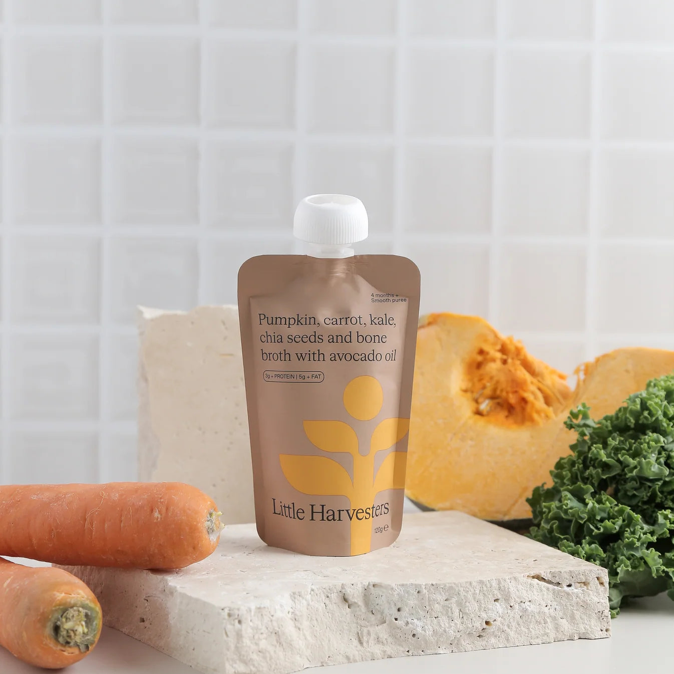 Little Harvesters | Pumpkin, Carrot, Kale, Chia Seed & Bone Broth