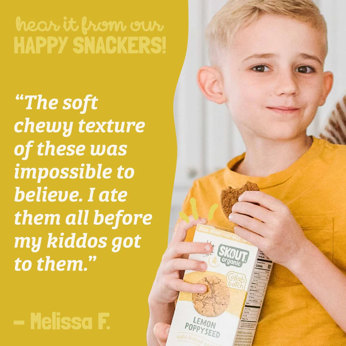 Skout Organic | Soft Baked Cookie | Lemon Poppyseed