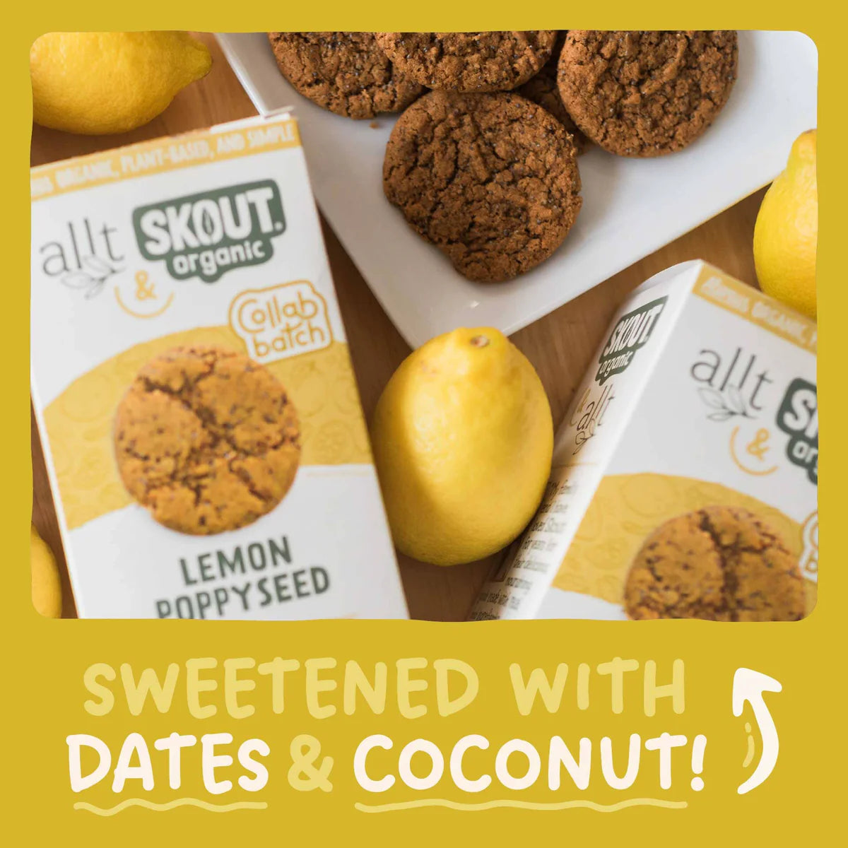 Skout Organic | Soft Baked Cookie | Lemon Poppyseed
