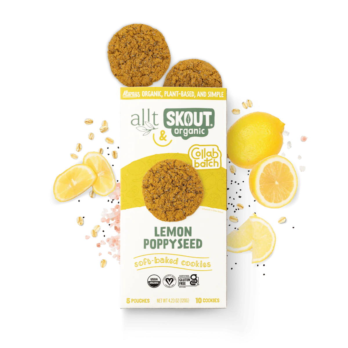 Skout Organic | Soft Baked Cookie | Lemon Poppyseed