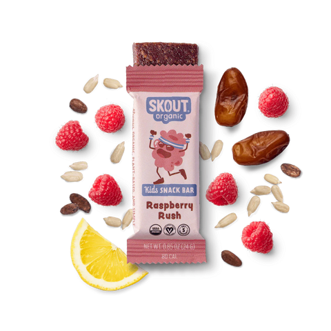 Skout Organic Raspberry Rush Kids Bar x 6