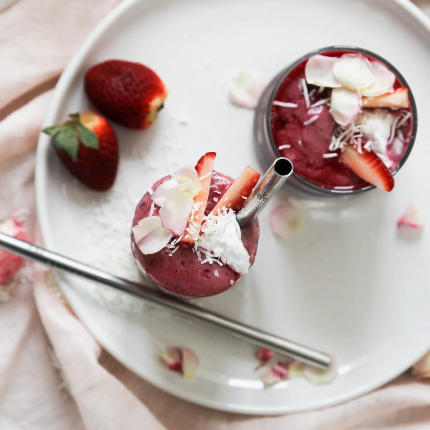 Ever Eco Stainless Steel Straws Straight Smoothie x 4