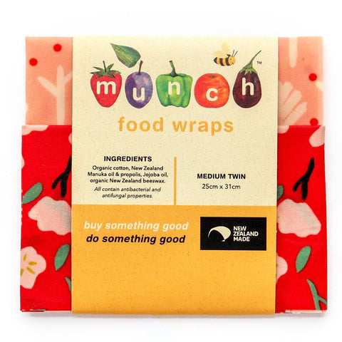 Munch Beeswax Food wraps - 3 sizes