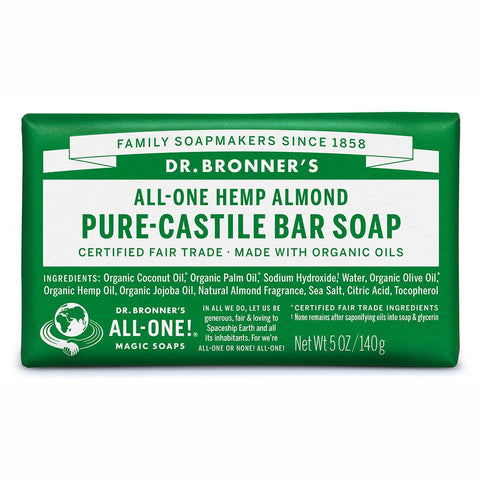 Dr. Bronner's Pure-Castile Soap Bar - Almond 140g