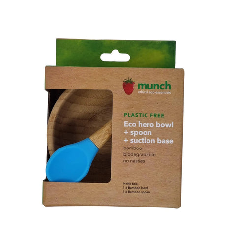 Munch Eco Hero Baby Suction Bowl Mixed Colours