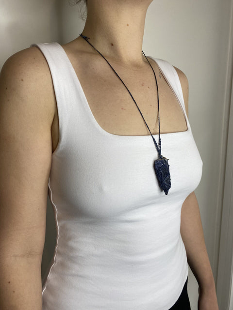 Meraki Muse Crystal Necklace - Sodalite Necklace