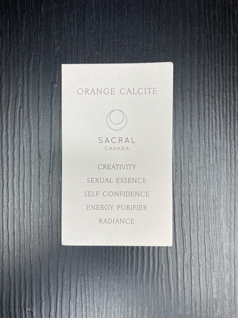 Meraki Muse Crystal Necklace - Orange Calcilte Necklace