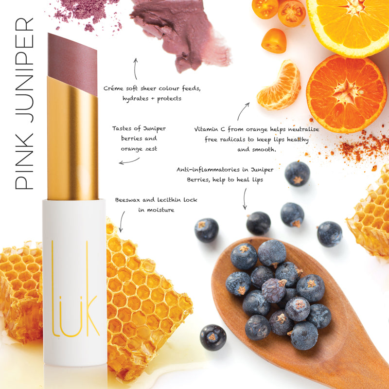 Lük Beautifood Pink Juniper Natural Lipstick