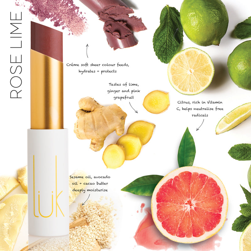 Lük Beautifood Rose Lime Natural Lipstick