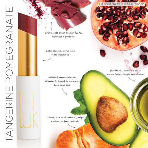 Lük Beautifood Tanergine Pomegranate Natural Lipstick