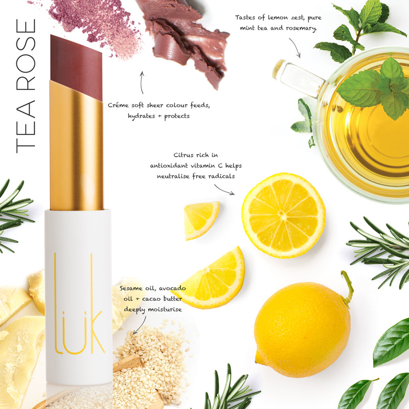 Lük Beautifood Tea Rose Natural Lipstick