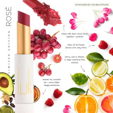 Lük Beautifood Limited Edition Rosé Natural Lipstick