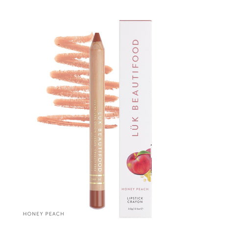Lük Beautifood Lipstick Crayon in Honey Peach