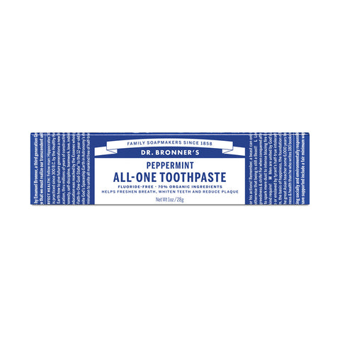 Dr Bronner's Toothpaste Peppermint 140g & 28gm