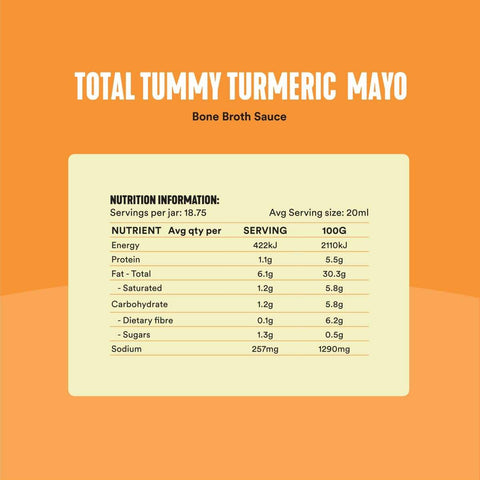 Gevity Rx Total Tummy Turmeric Mayo BoneBroth Sauce 375ml