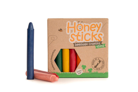 Honeysticks Beeswax Crayons - Thins 8 pack