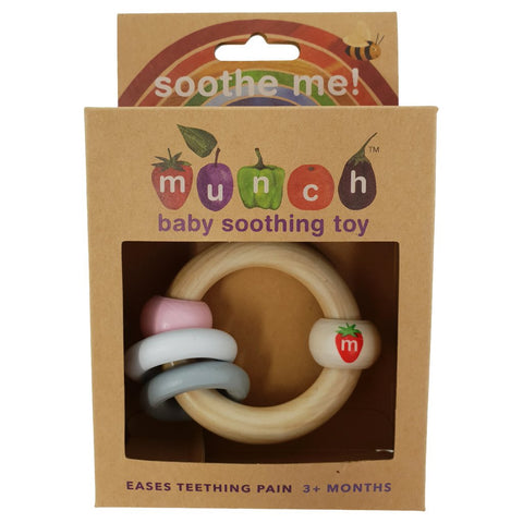 Munch - Wooden Bracelet Soothing Toy - Pink