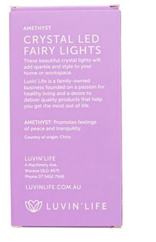 Luvin Life Crystal Decoration Light - Amethyst