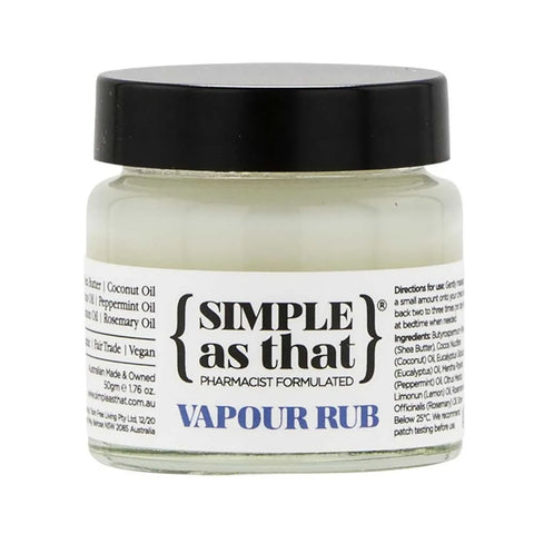 SIMPLE as that Vapour Rub ~ 50g