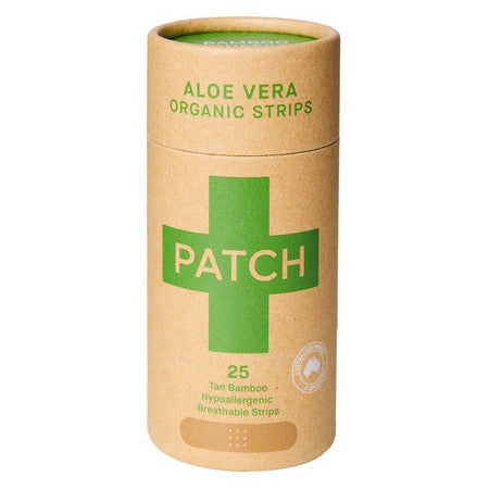 Patch Adhesive Bamboo Bandages - Aloe Vera for Burns &amp; Blisters 25
