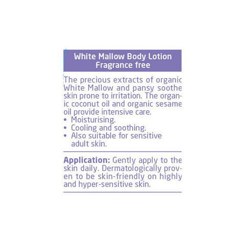 Weleda White Mallow Body Lotion Baby Derma - Fragrance Free 200ml